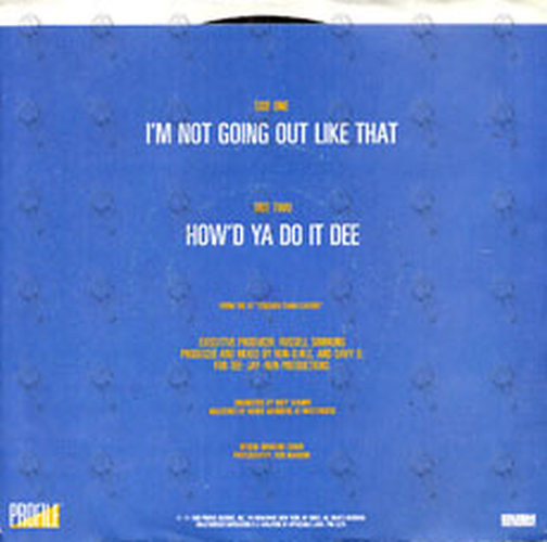 RUN DMC - I&#39;m Not Going Out Like That - 2