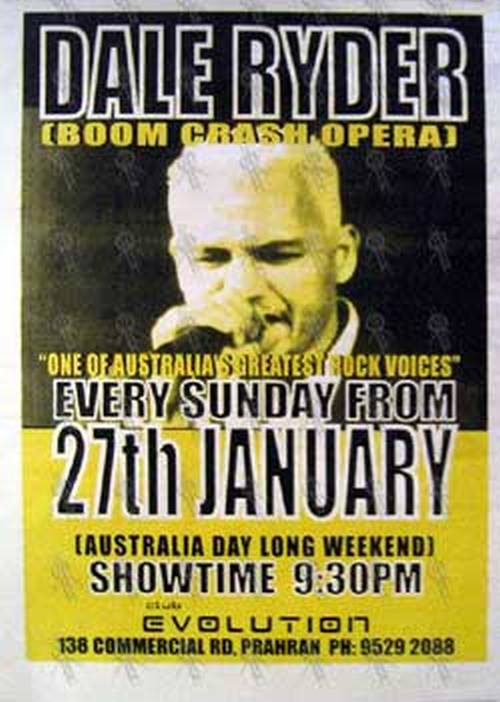 RYDER-- DALE - &#39;Every Sunday From 27th January 2002 Gig Poster - 1