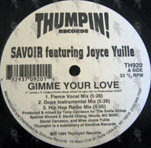 SAVOIR|JOYCE YUILLE - Gimme Your Love - 2