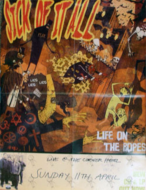 SICK OF IT ALL - Life On The Ropes Album Tour Poster - 1