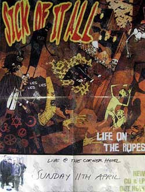 SICK OF IT ALL - 'Life On The Ropes' Gig Poster - 1