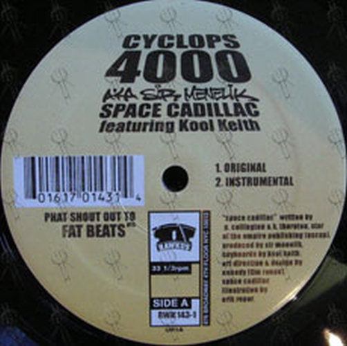 SIR MENELIK AKA CYCLOPS 4000 - Space Cadillac &amp; Nightwork - 3