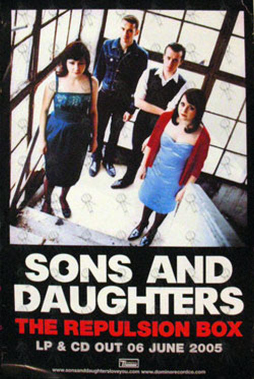 SONS AND DAUGHTERS - &#39;The Repulsion Box&#39; Album Promo Poster - 1