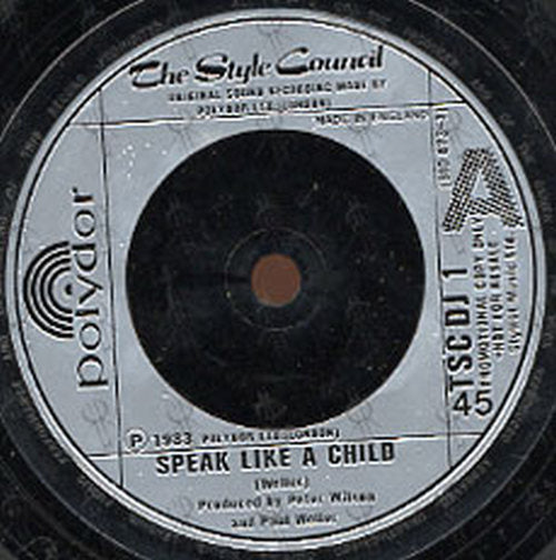 STYLE COUNCIL-- THE - Speak Like A Child - 3