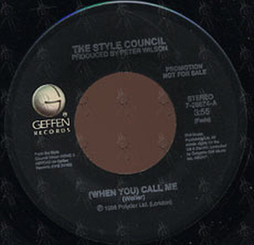 STYLE COUNCIL-- THE - (When You) Call Me - 3