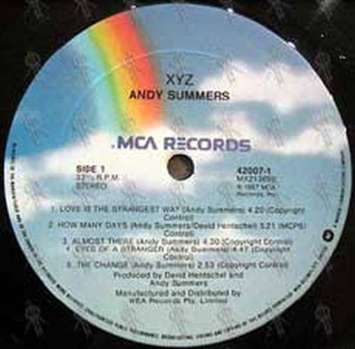 SUMMERS-- ANDY - X Y Z - 3