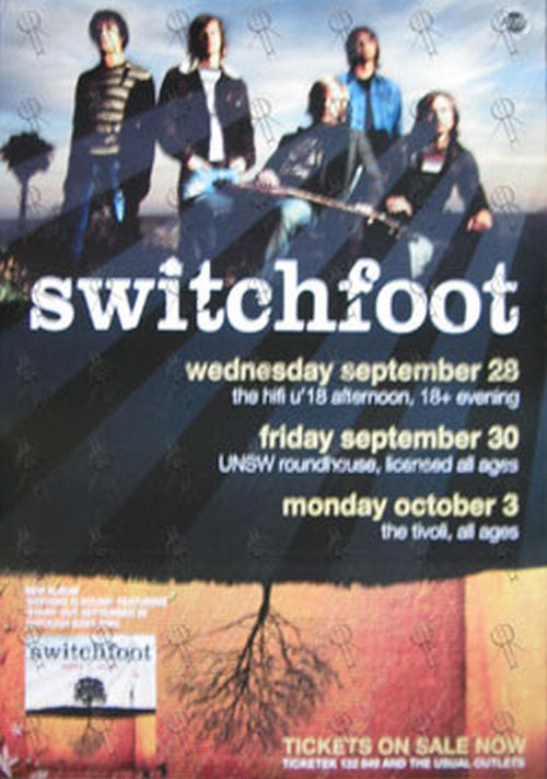 SWITCHFOOT - Australia 2005 Tour Poster - 1