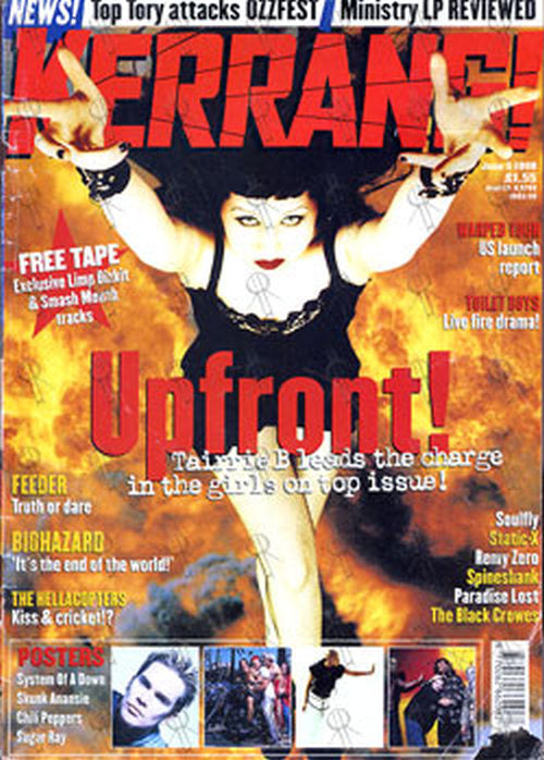 TAIRRIE B - &#39;Kerrang!&#39; - 5th June 1999 - Tairrie B On Front - 1