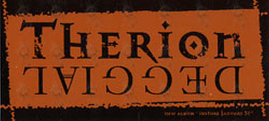 THERION - &#39;Deggial&#39; Design Promotional Sticker - 1