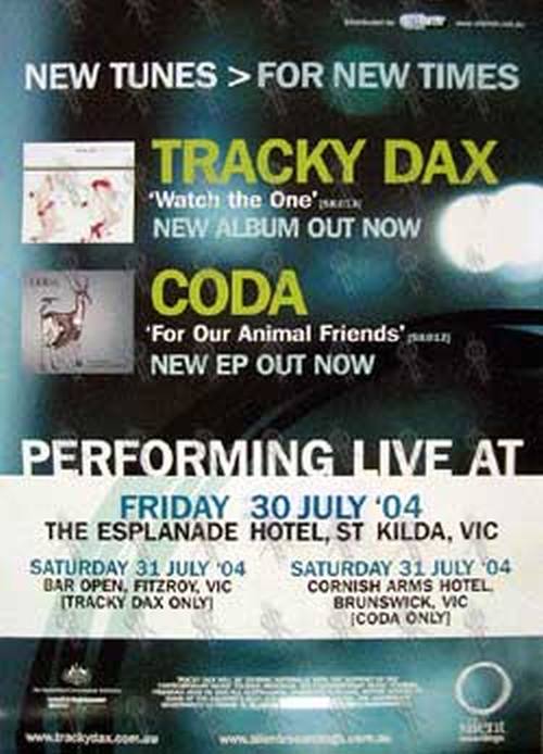 TRACKY DAX|CODA - Poster - 1