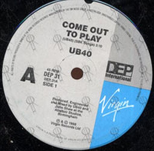 UB40 - Come Out To Play - 2