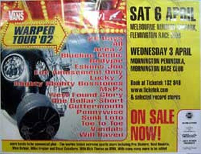 VANS WARPED TOUR - &#39;Vans Warped Tour 2002&#39; Poster - 1