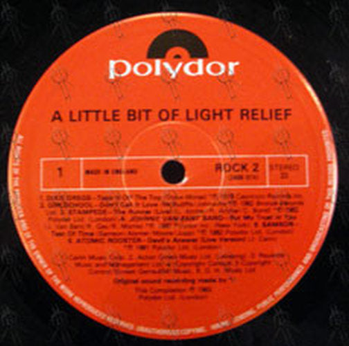 VARIOUS ARTISTS - A Little Bit Of Light Relief (A Rock Sampler) - 3