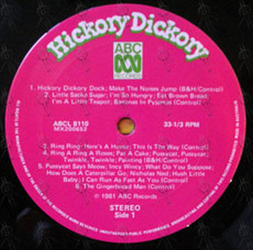 VARIOUS ARTISTS - Hickory Dickory - 3