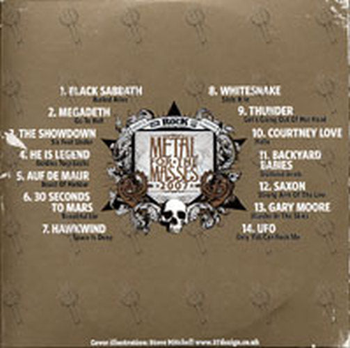 VARIOUS ARTISTS - Metal For The Masses 2007 - 2