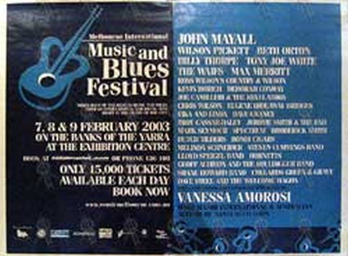 VARIOUS ARTISTS - &#39;Music And Blues Festival 2003&#39; Poster - 1