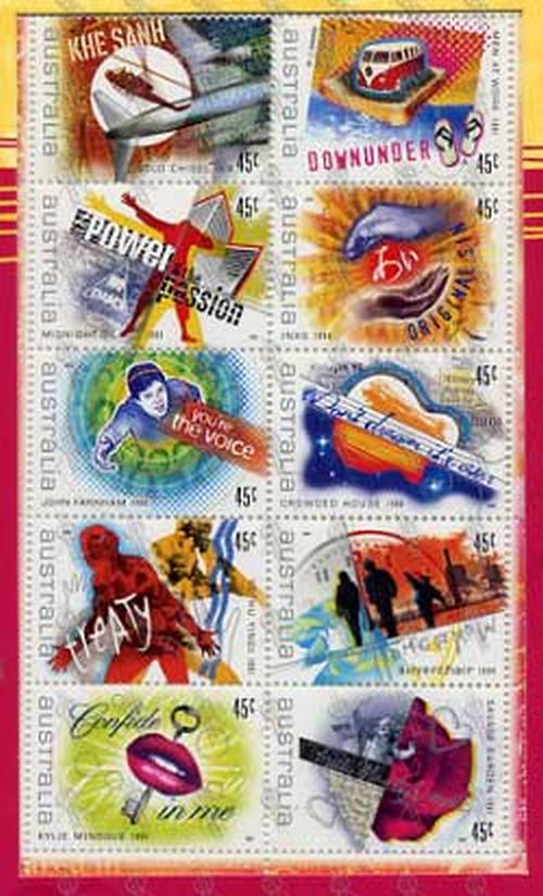 VARIOUS ARTISTS - &#39;Rock Australia&#39; Box Of 100 Stamps - 2