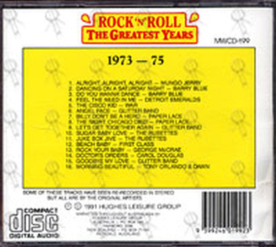 VARIOUS ARTISTS - Rock &#39;N&#39; Roll The Greatest Years 1973-75 - 2