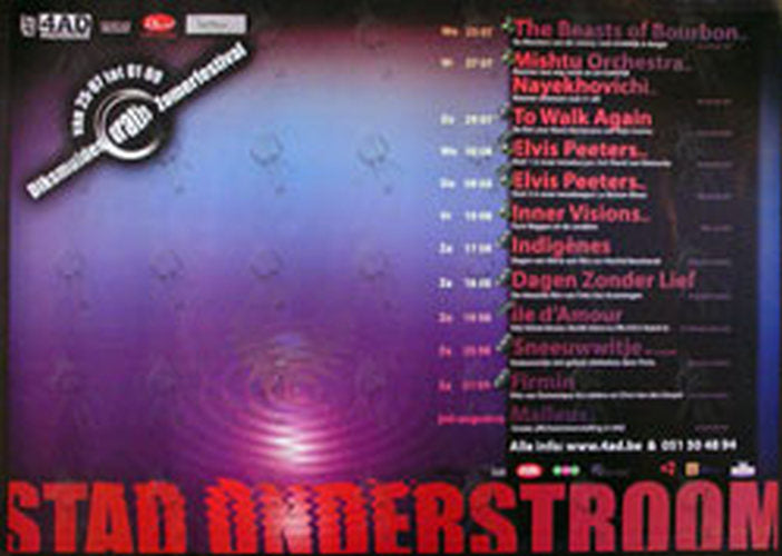 VARIOUS ARTISTS - &#39;Stad Onderstroom&#39; German Gig Poster - 1