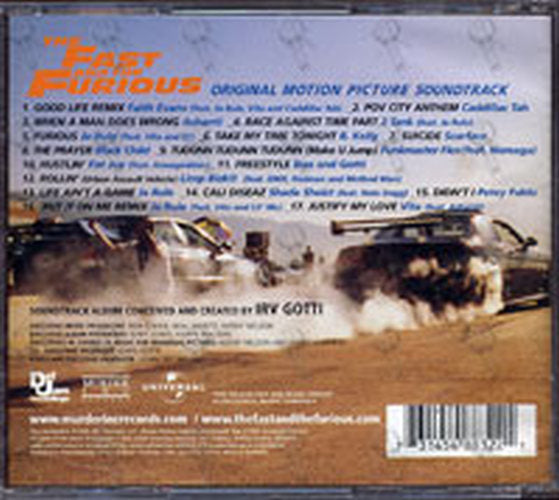 VARIOUS ARTISTS - The Fast And The Furious Original Motion Picture Soundtrack - 2