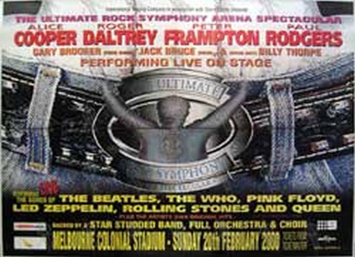 VARIOUS ARTISTS - 'The Ultimate Rock Symphony Arena Spectacular' Concert Poster - 1