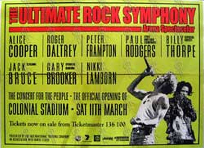 VARIOUS ARTISTS - 'The Ultimate Rock Symphony' Concert Poster - 1