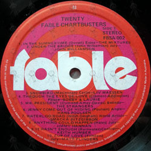 VARIOUS ARTISTS - Twenty Fable Chartbusters - 4