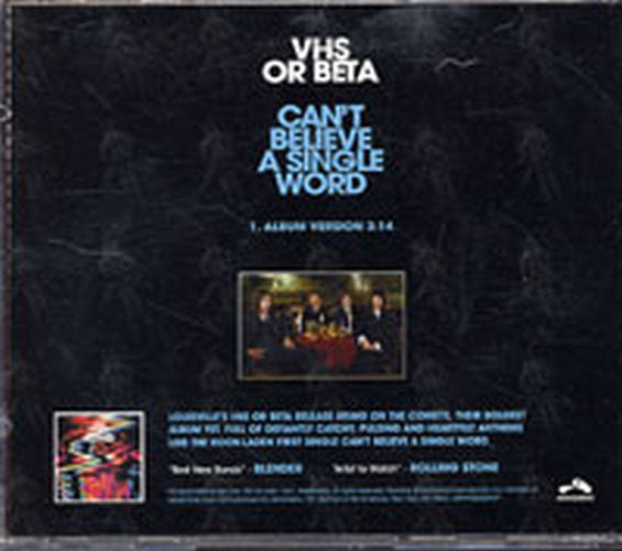 VHS OR BETA - Can&#39;t Believe A Single Word - 2