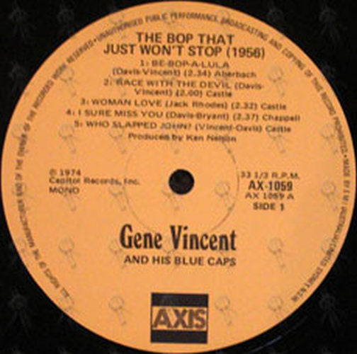 VINCENT-- GENE - The Bop That Just Won&#39;t Stop - 3