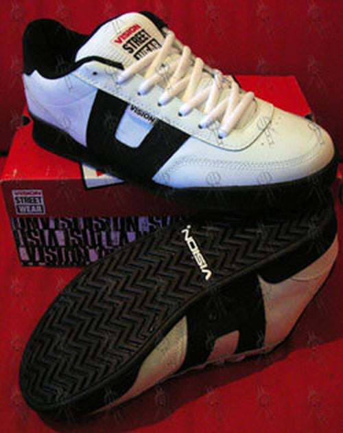 VISION STREET WEAR - White & Black 'Geezer' Skate Shoes - 1