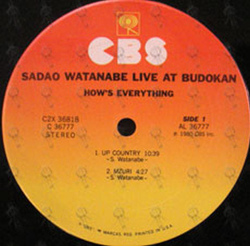 WATANABE-- SADAO - How&#39;s Everything Live At Budokan - 4