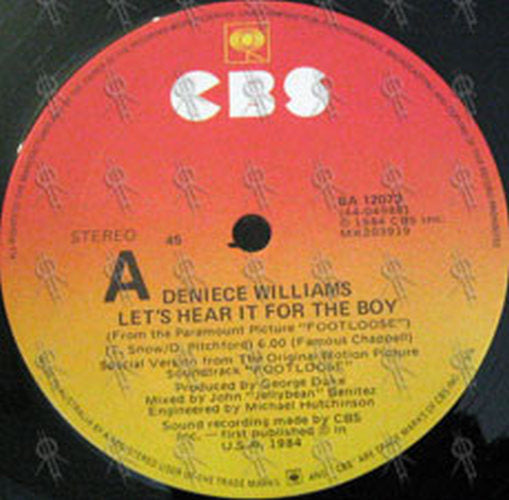 WILLIAMS-- DENIECE - Let&#39;s Hear It For The Boy - 3