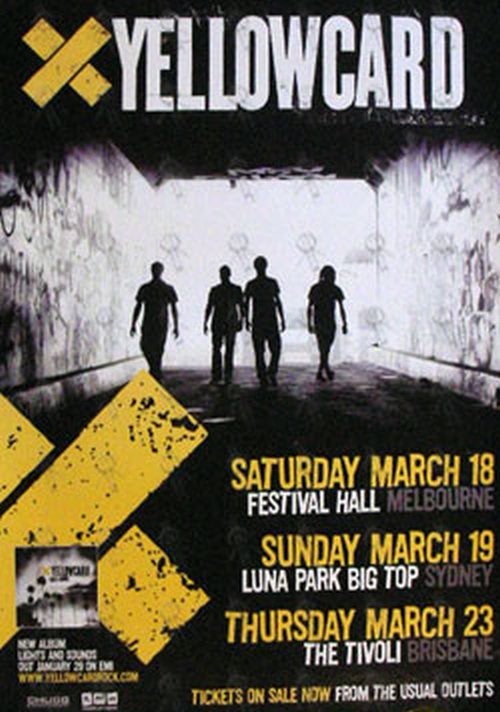 YELLOWCARD - 2006 Australian Tour Poster - 1