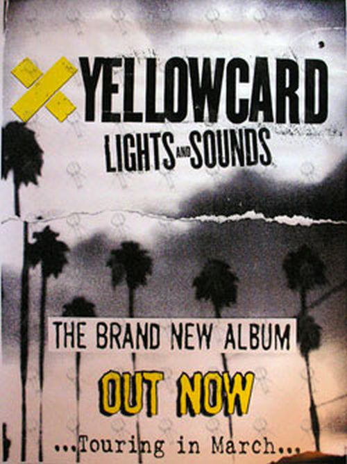 YELLOWCARD - &#39;Lights And Sounds&#39; Album Promo Poster - 1