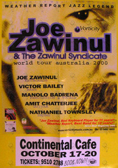 ZAWINUL-- JOE - Continental Cafe