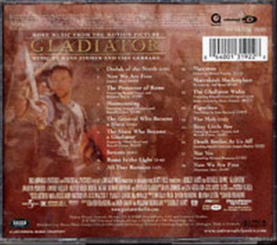 ZIMMER-- HANS &amp; GERRARD-- LISA - Music For The Motion Picture Gladiator - 2